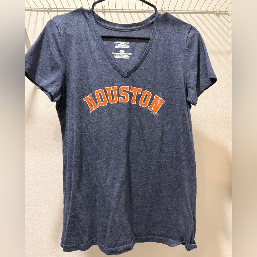 HOUSTON ASTROS: Genuine Merchandise Navy Houston Women's Tee